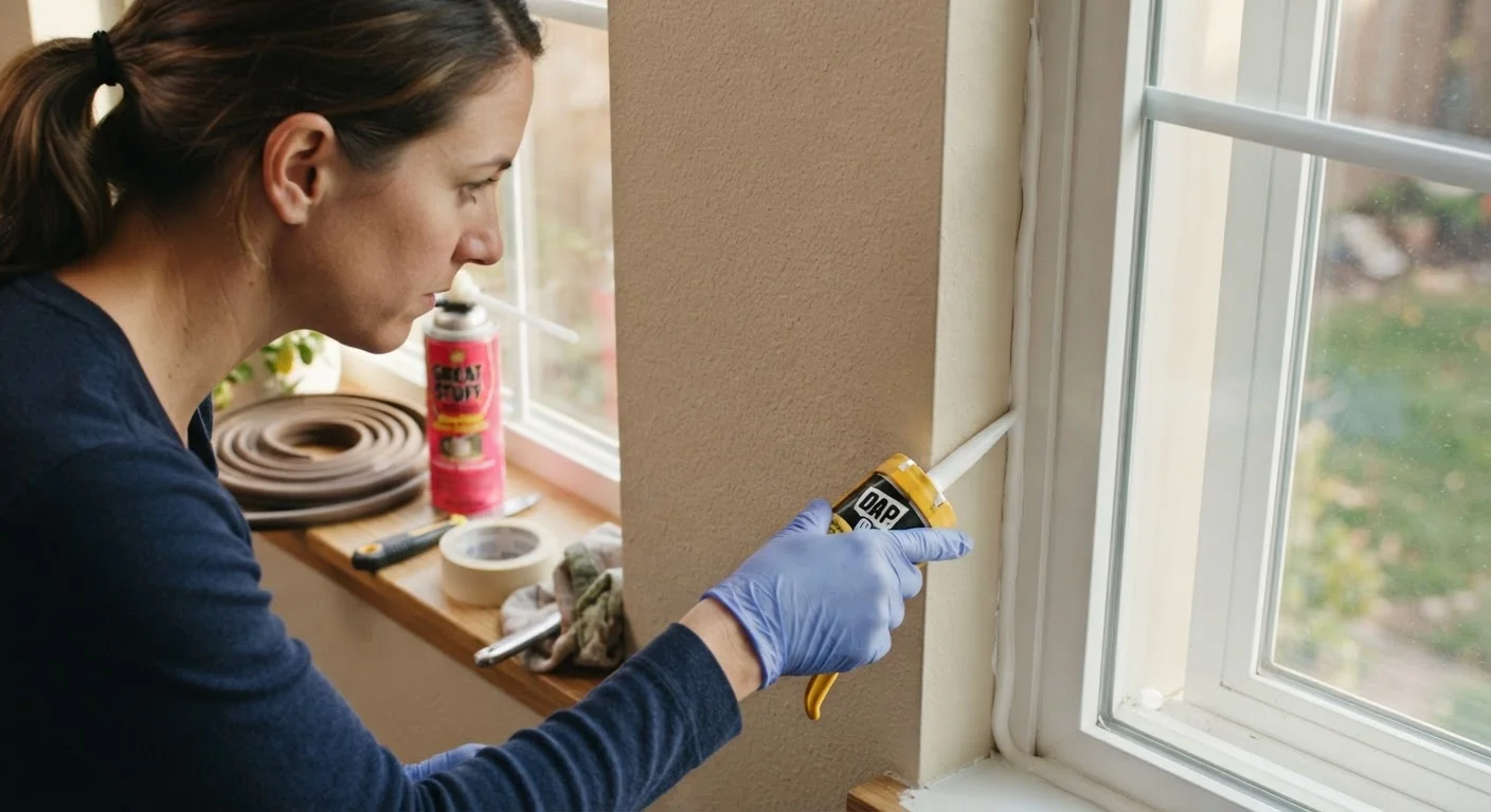 Caulk, Weatherstripping, and Foam: Sealing a Drafty Home the Right Way