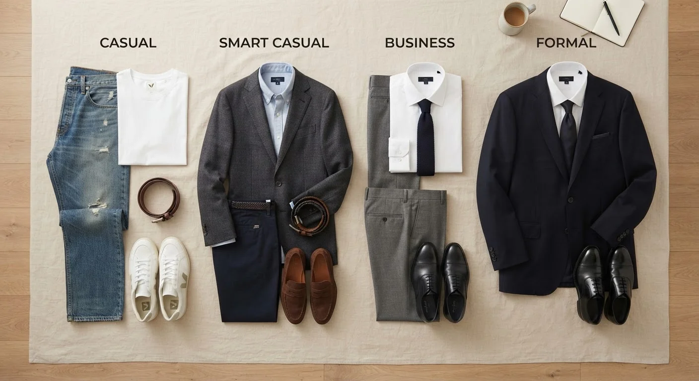 Dress Codes Decoded: Casual, Business Casual, Smart Casual, and Formal