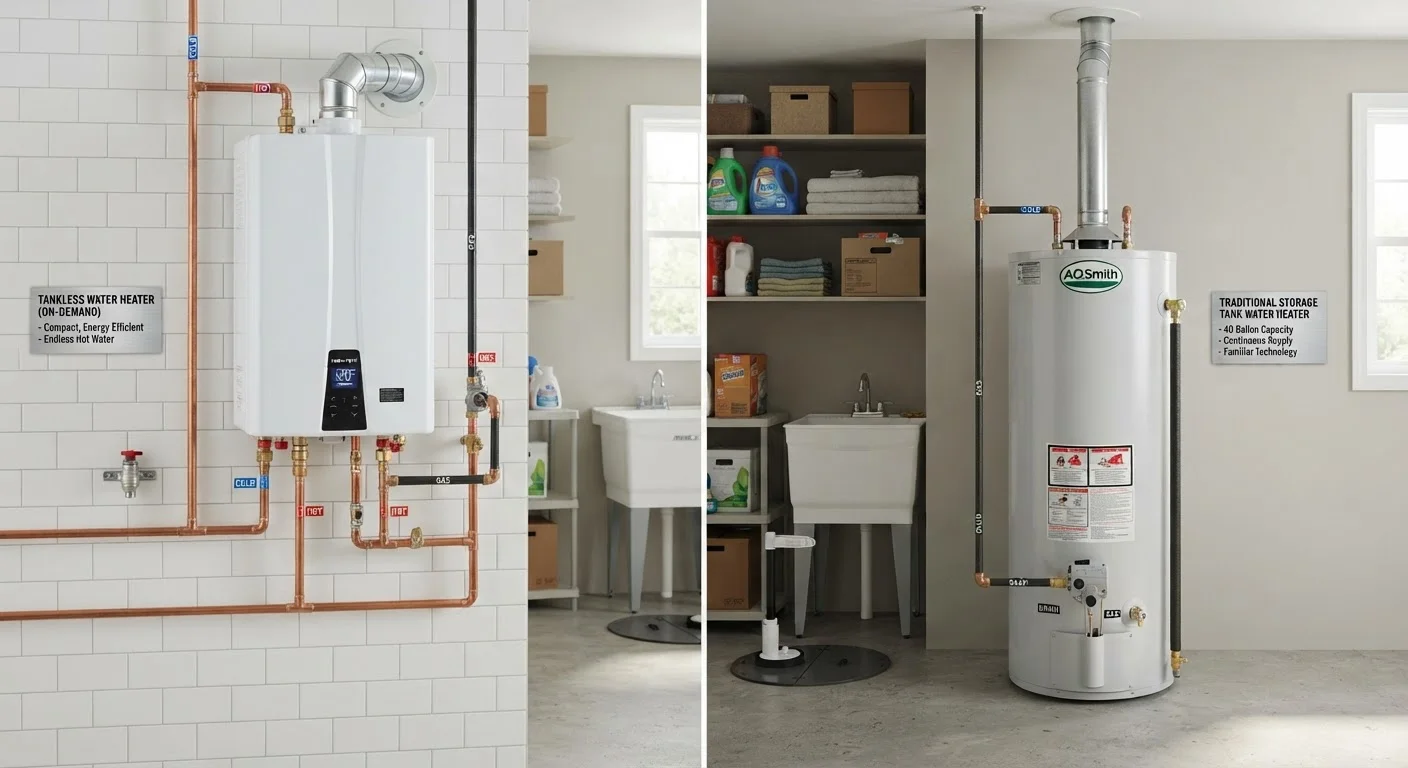 Tankless vs. Traditional Water Heaters: What Maintenance Looks Like for Each